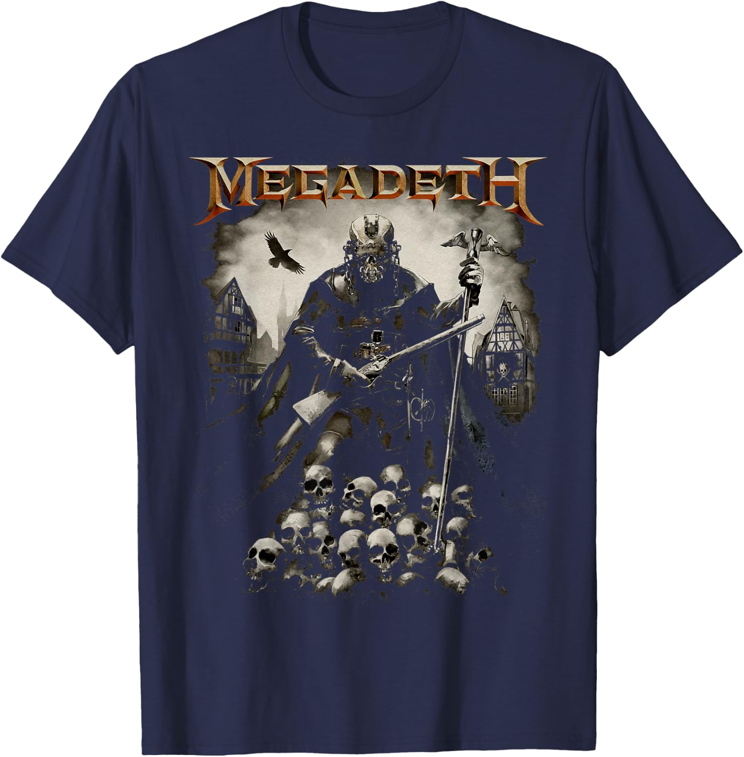 Megadeth - Plague T-Shirt - T-Shirt | Navy