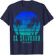El Salvador Vintage Surfer Salvadoran Beach Souvenir T-Shirt - T-Shirt | Navy