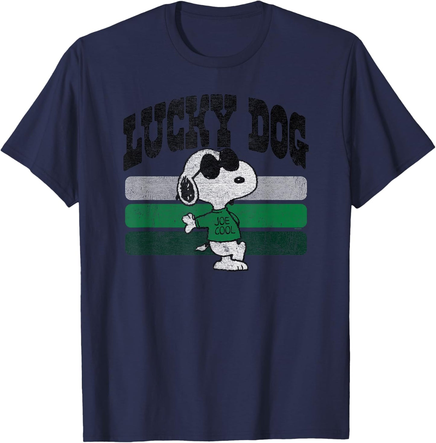 Peanuts St Patrick's Day Snoopy Lucky Dog T-Shirt - T-Shirt | Navy