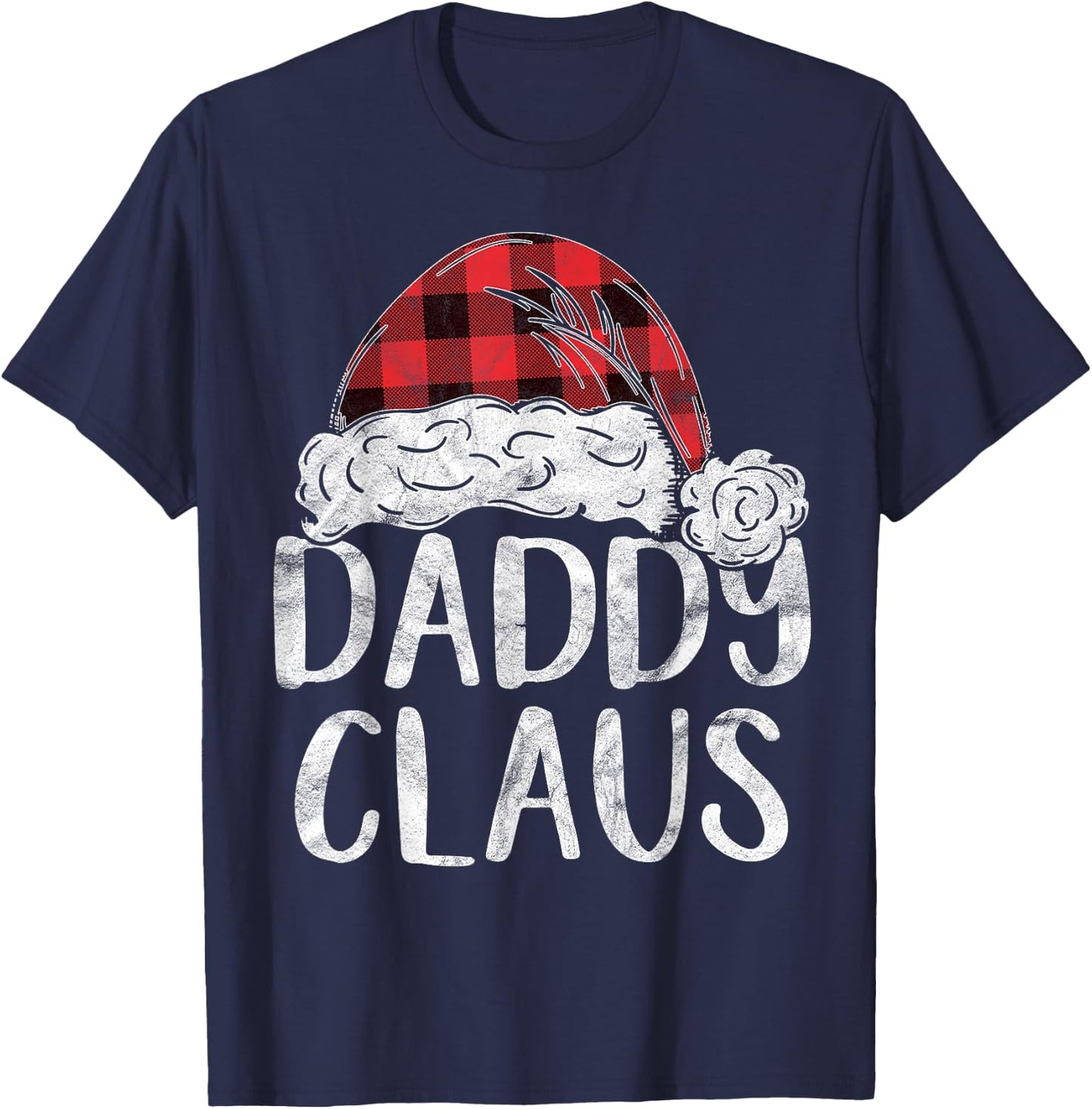 Daddy Claus Christmas Costume Gift Santa Matching Family T-Shirt - T-Shirt | Navy