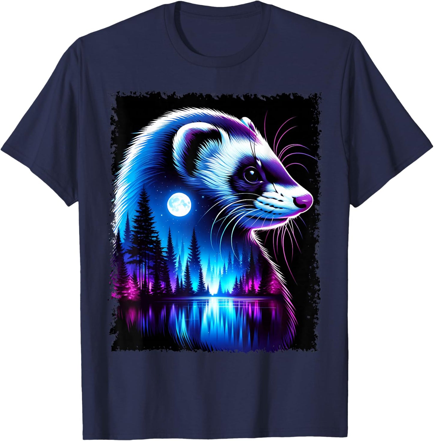 Spirit Animal Ferret Men Women Kids Christmas T-Shirt - T-Shirt | Navy