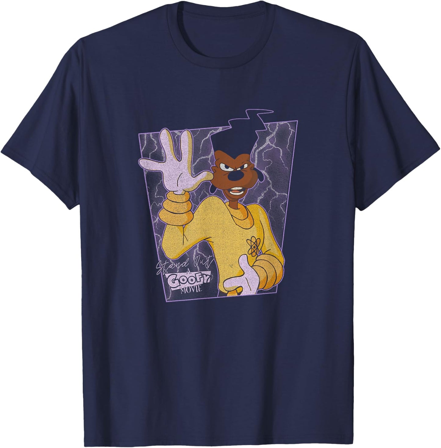 Disney Goofy Movie Powerline Poster T-Shirt - T-Shirt | Navy
