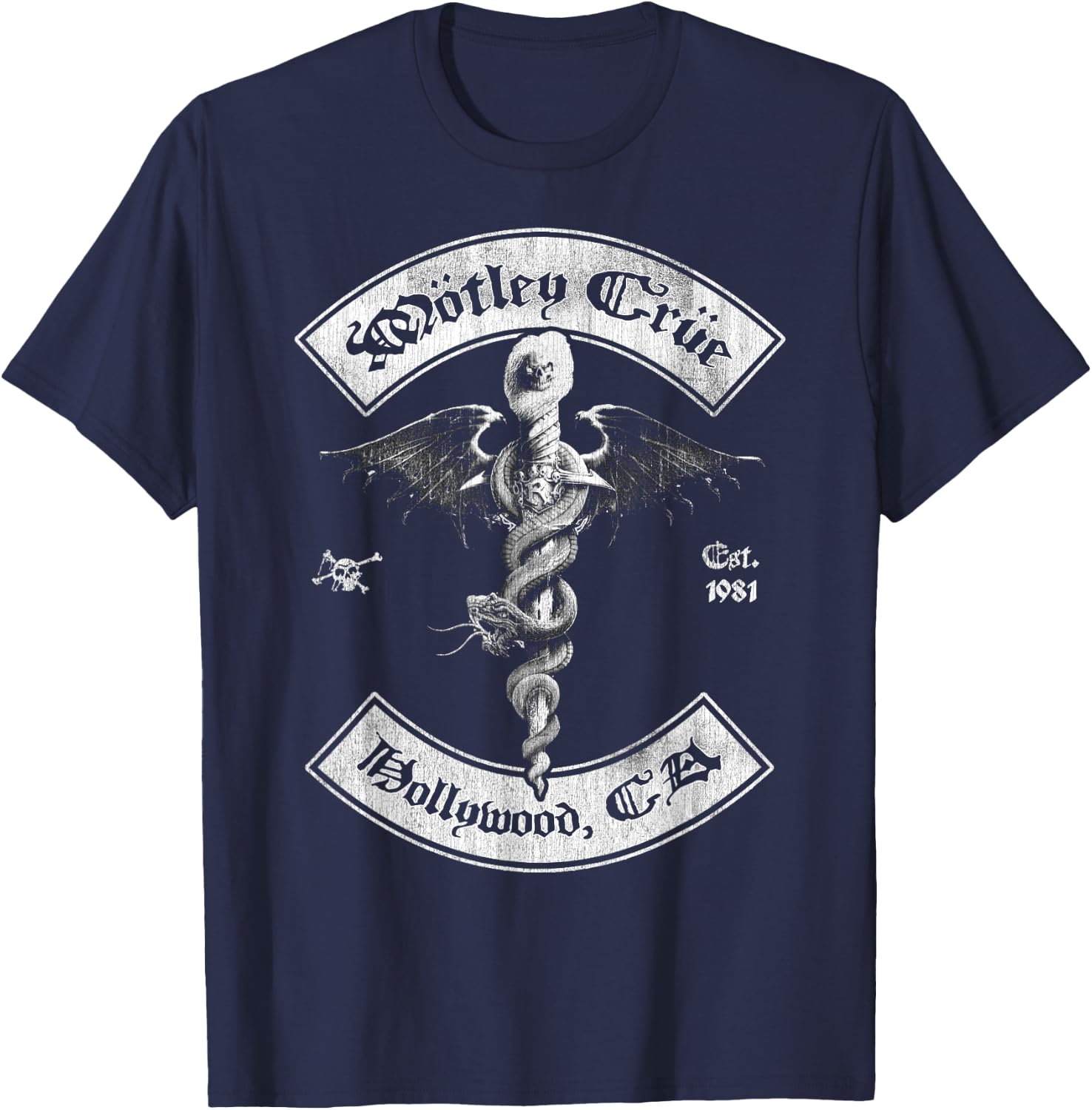 Mötley Crüe - Feelgood Hollywood '81 T-Shirt - T-Shirt | Navy