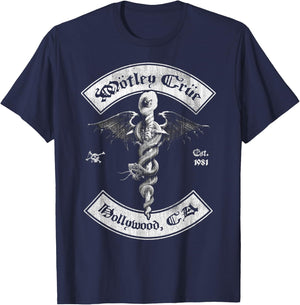 Mötley Crüe - Feelgood Hollywood '81 T-Shirt - T-Shirt | Navy