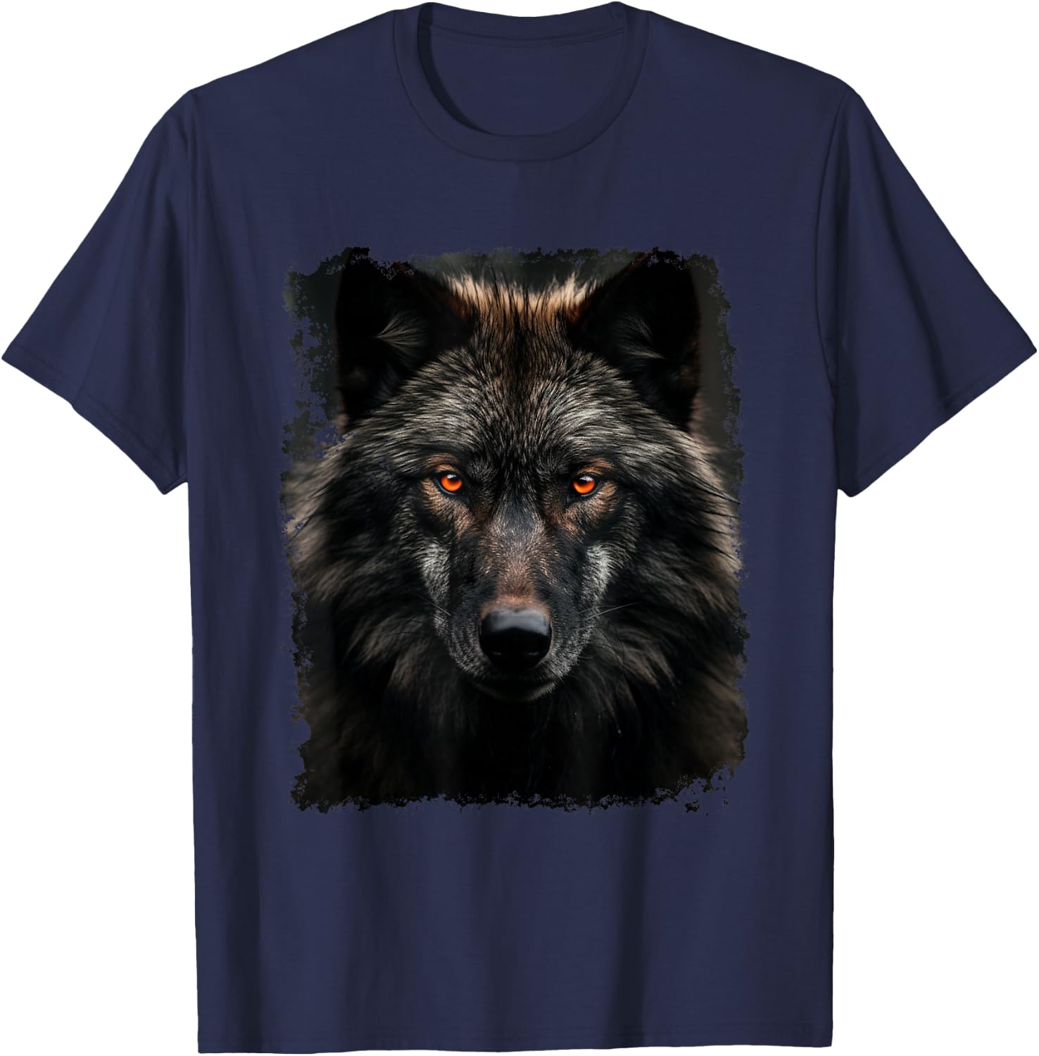 Noah&Friends Black Wolf T-Shirt - T-Shirt | Navy