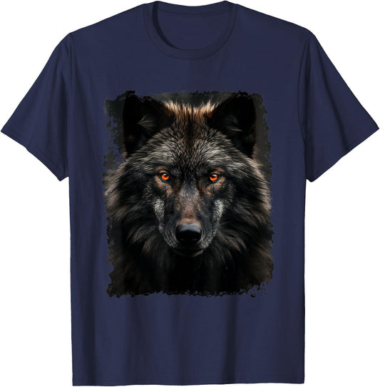 Noah&Friends Black Wolf T-Shirt - T-Shirt | Navy