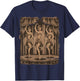 Vintage Showgirls Dancing on Stage in Classic Burlesque Art T-Shirt - T-Shirt | Navy