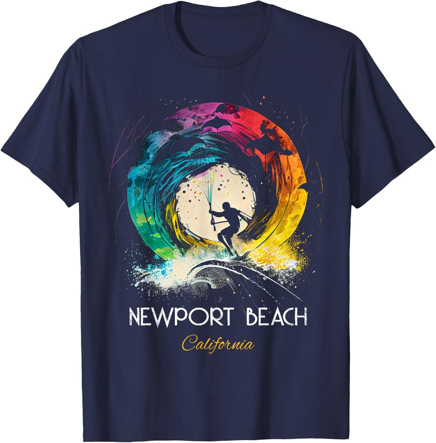 Newport Beach California T-Shirt - T-Shirt | Navy