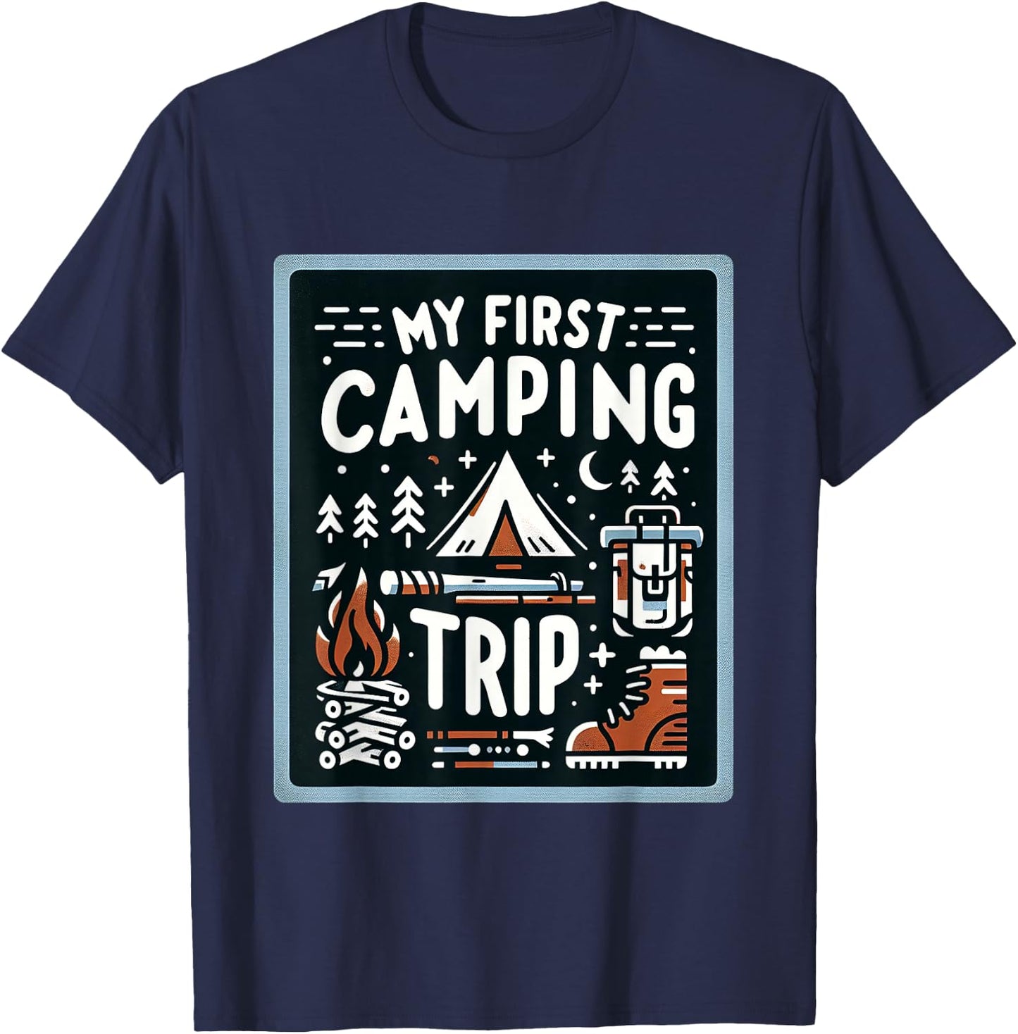 My First Camping Trip T-Shirt - T-Shirt | Navy