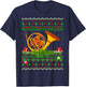 French Horn Music Lover Xmas Gift Ugly French Horn Christmas T-Shirt - T-Shirt | Navy