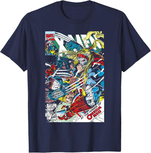 Marvel Omega Red Comic Book Cover Small T-Shirt - T-Shirt | Navy
