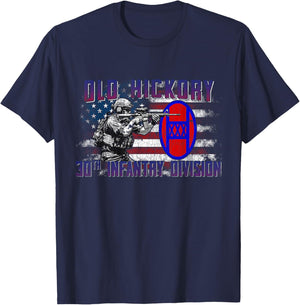 30th Infantry Division 30th ID Old Hickory Division Gifts T-Shirt - T-Shirt | Navy