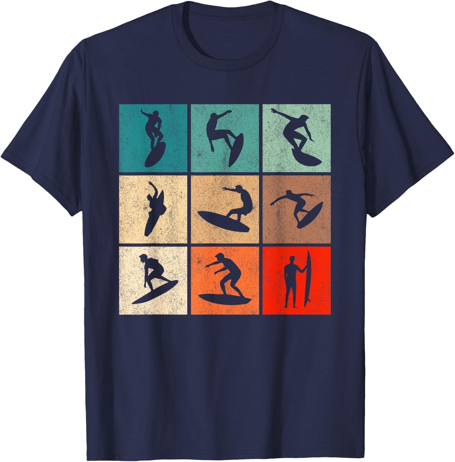 Surf Retro Surfing Vintage Surfers Surfer T-Shirt - T-Shirt | Navy