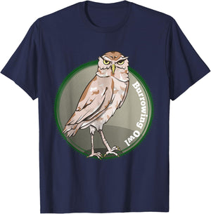 Burrowing Owl T-Shirt - T-Shirt | Navy