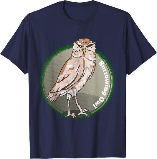 Burrowing Owl T-Shirt - T-Shirt | Navy