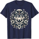 Wolf floral Wolf Lover T-Shirt - T-Shirt | Navy