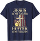Jesus Is My Savior Guitar Is My Therapy Christian T-Shirt - T-Shirt | Navy