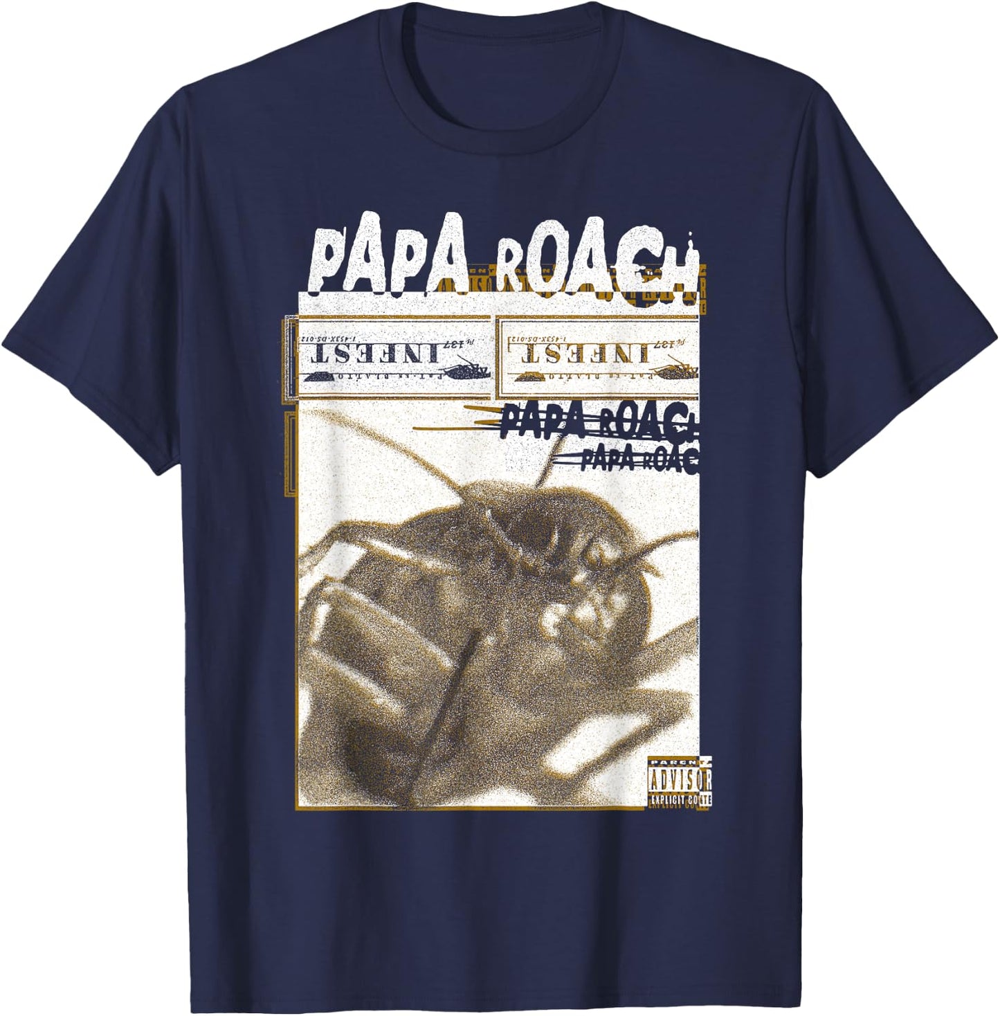 Papa Roach - Official Merchandise - Infest Photo T-Shirt - T-Shirt | Navy