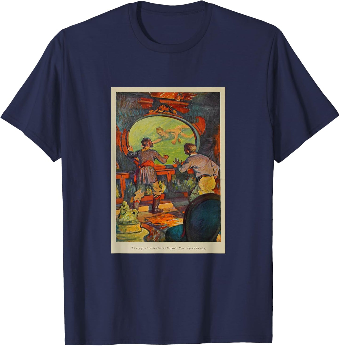 20,000 Leagues Under the Sea - Shipwrecked Sailor T-Shirt - T-Shirt | Navy