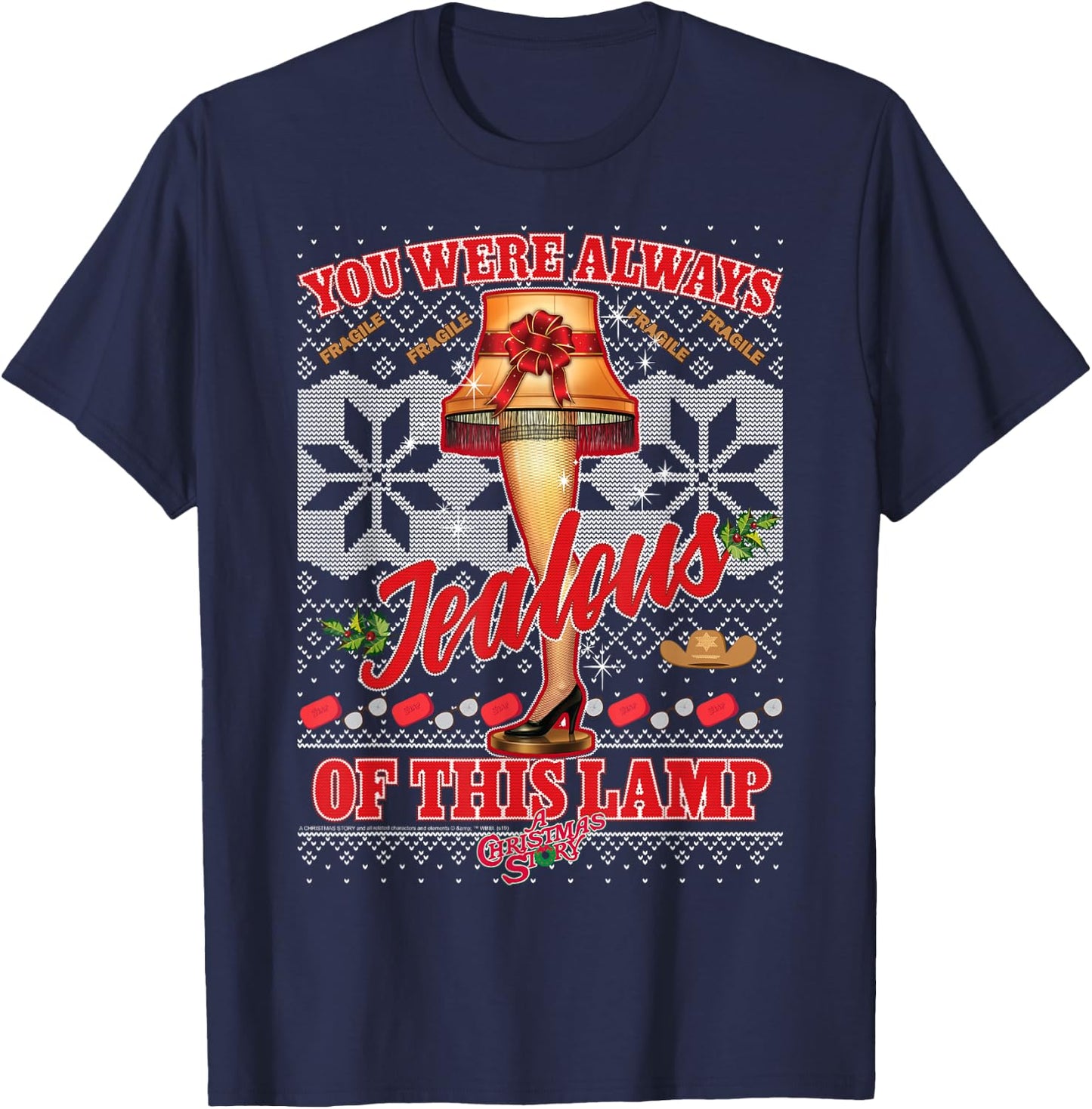A Christmas Story You were Always Jealous of This Lamp T-Shirt - T-Shirt | Navy