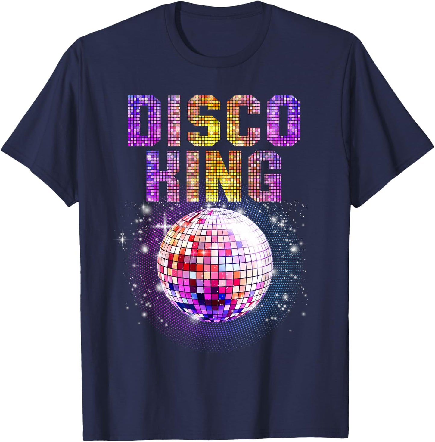 Best Disco Art Boys Groovy Dance Music Disco Lover T-Shirt - T-Shirt | Navy