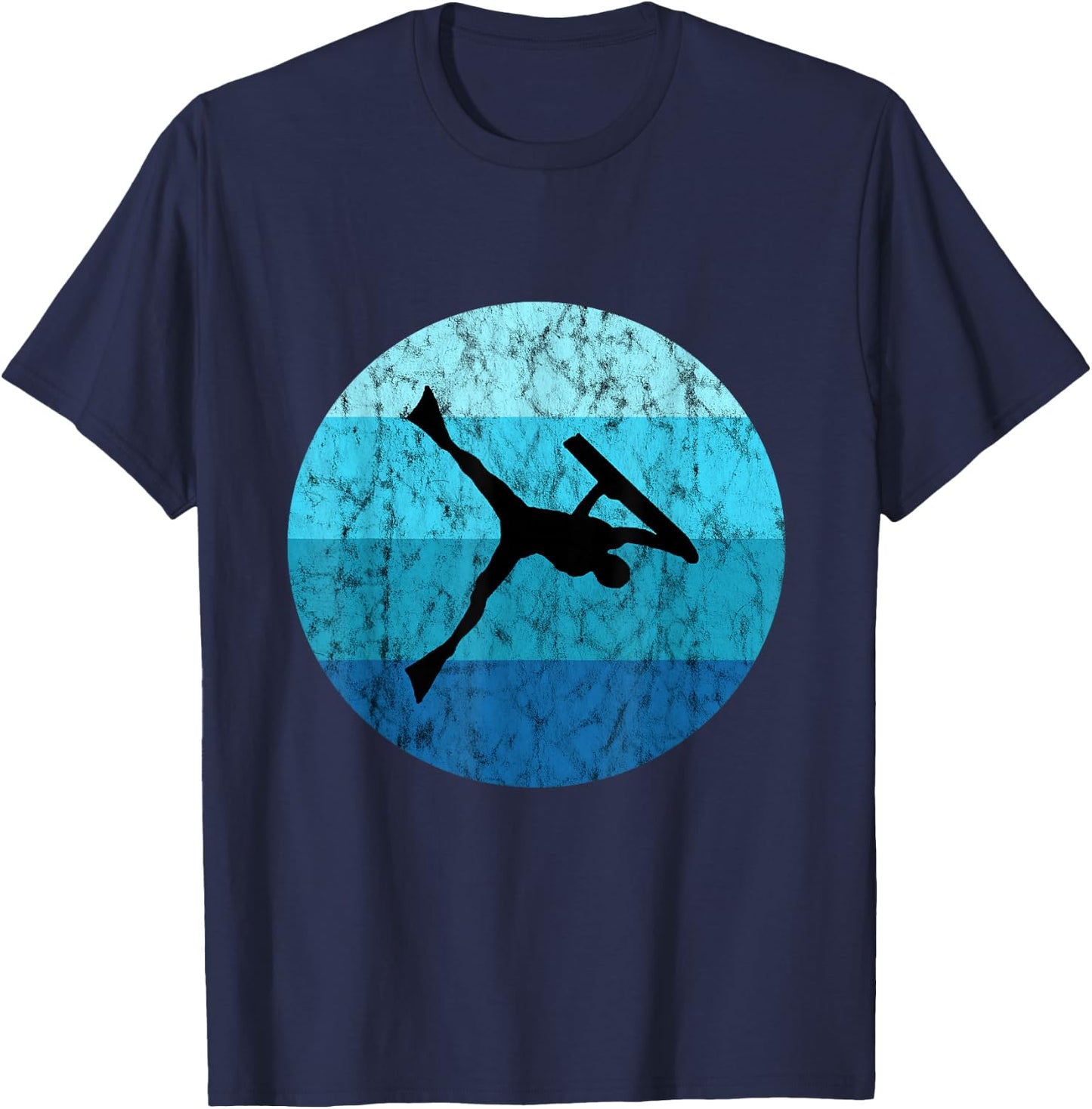 Bodyboard Surfer Retro Vintage Ocean Water Sport Bodyboarder T-Shirt - T-Shirt | Navy