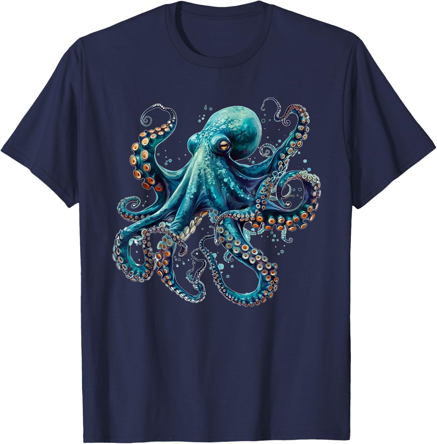 Cool blue octopus T-Shirt - T-Shirt | Navy