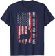 Flag Best Buckin' Step-Dad Ever Deer Hunting Father's Day T-Shirt - T-Shirt | Navy