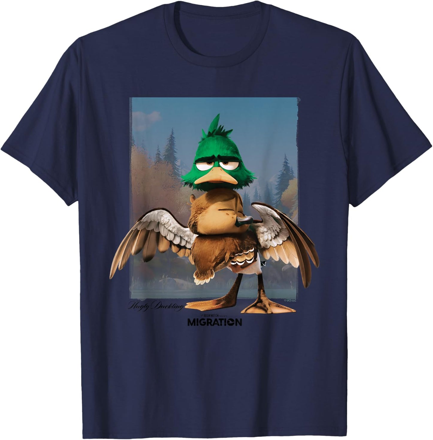 Migration Hug T-Shirt - T-Shirt | Navy