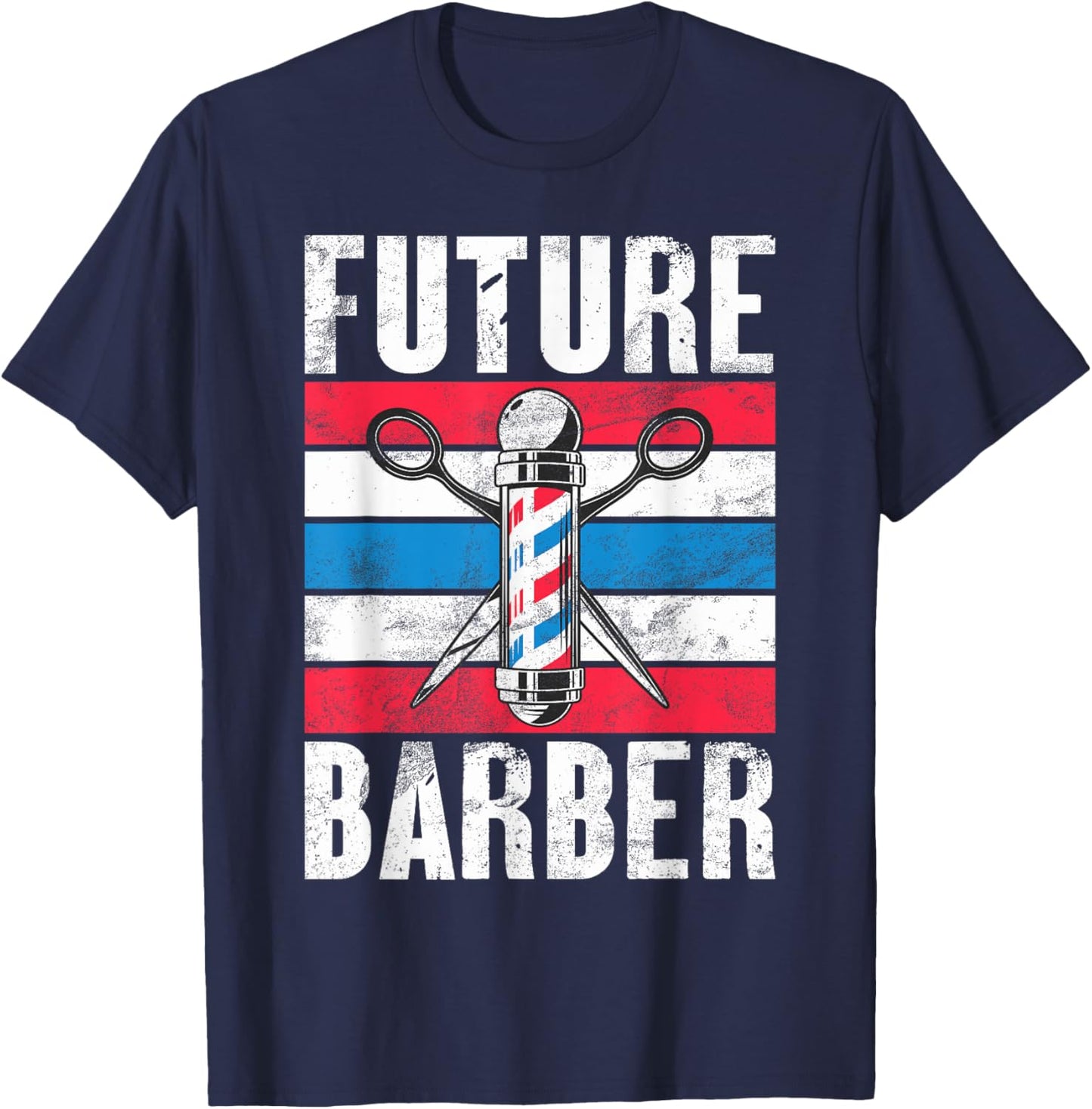 Future Barber T-Shirt - T-Shirt | Navy