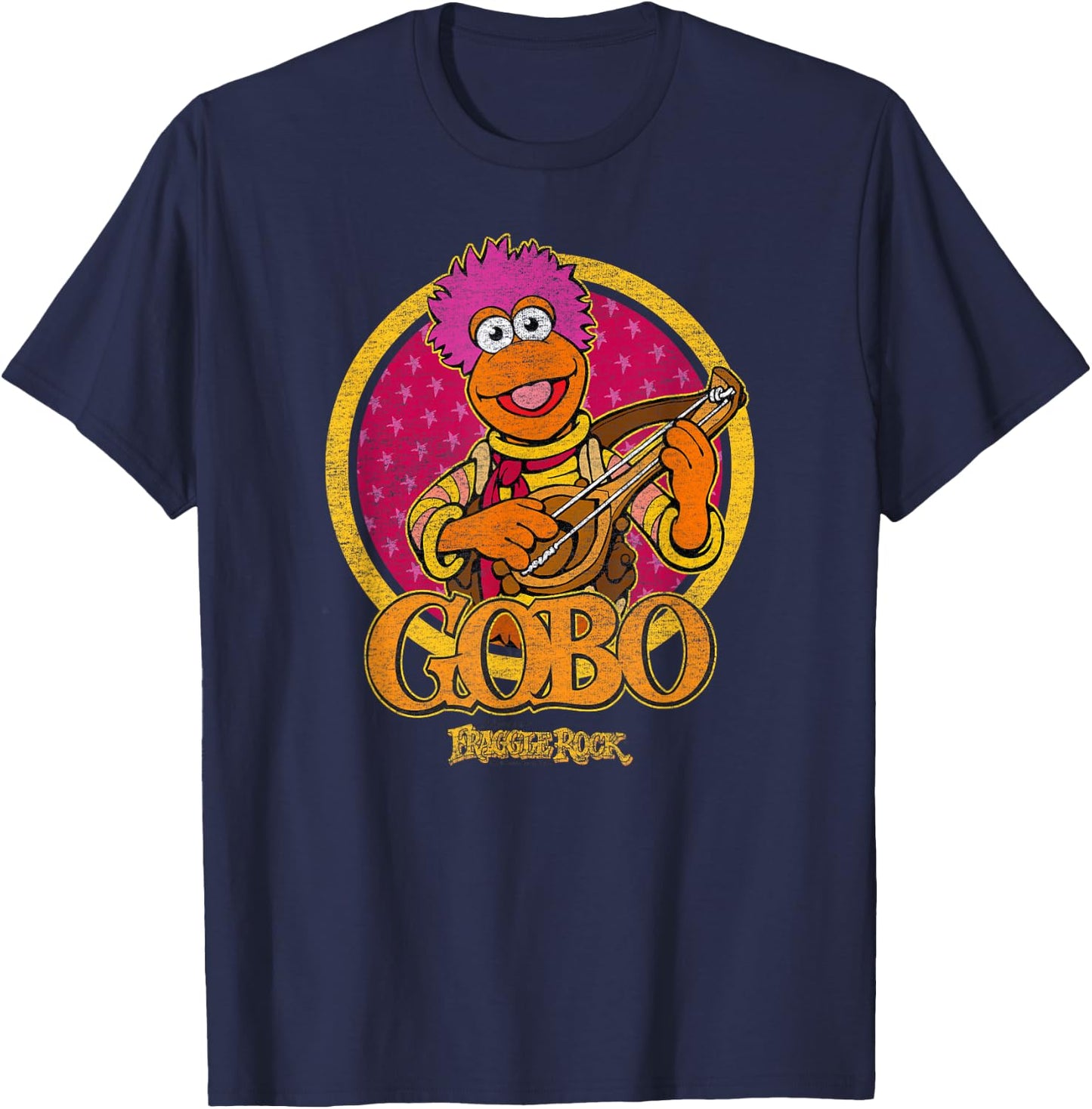 Fraggle Rock Gobo Circle T-Shirt - T-Shirt | Navy