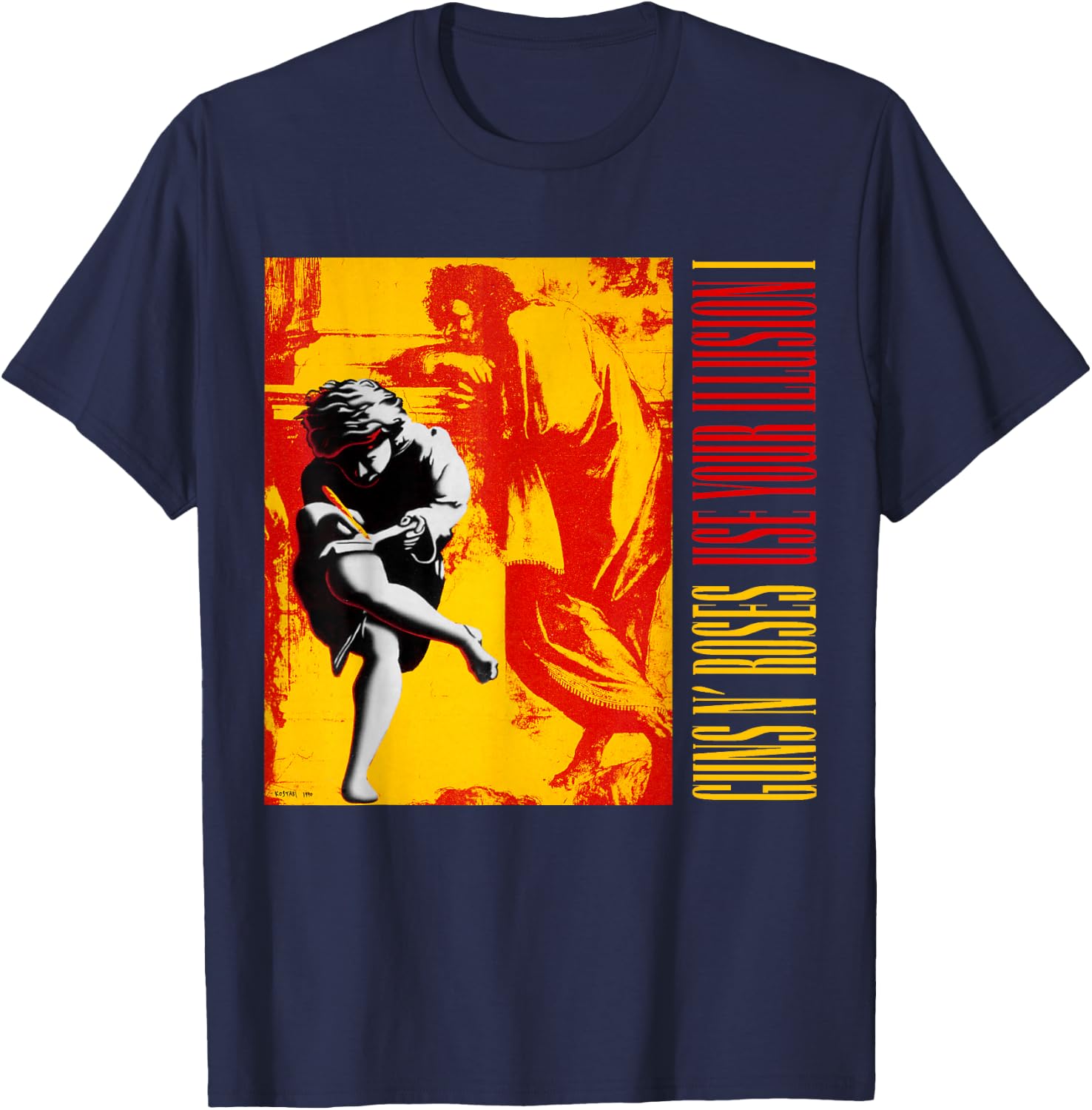 Guns N' Roses Use Your Illusion I T-Shirt - T-Shirt | Navy