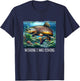 Wishing I Was Fishing - Brown Trout T-Shirt - T-Shirt | Navy
