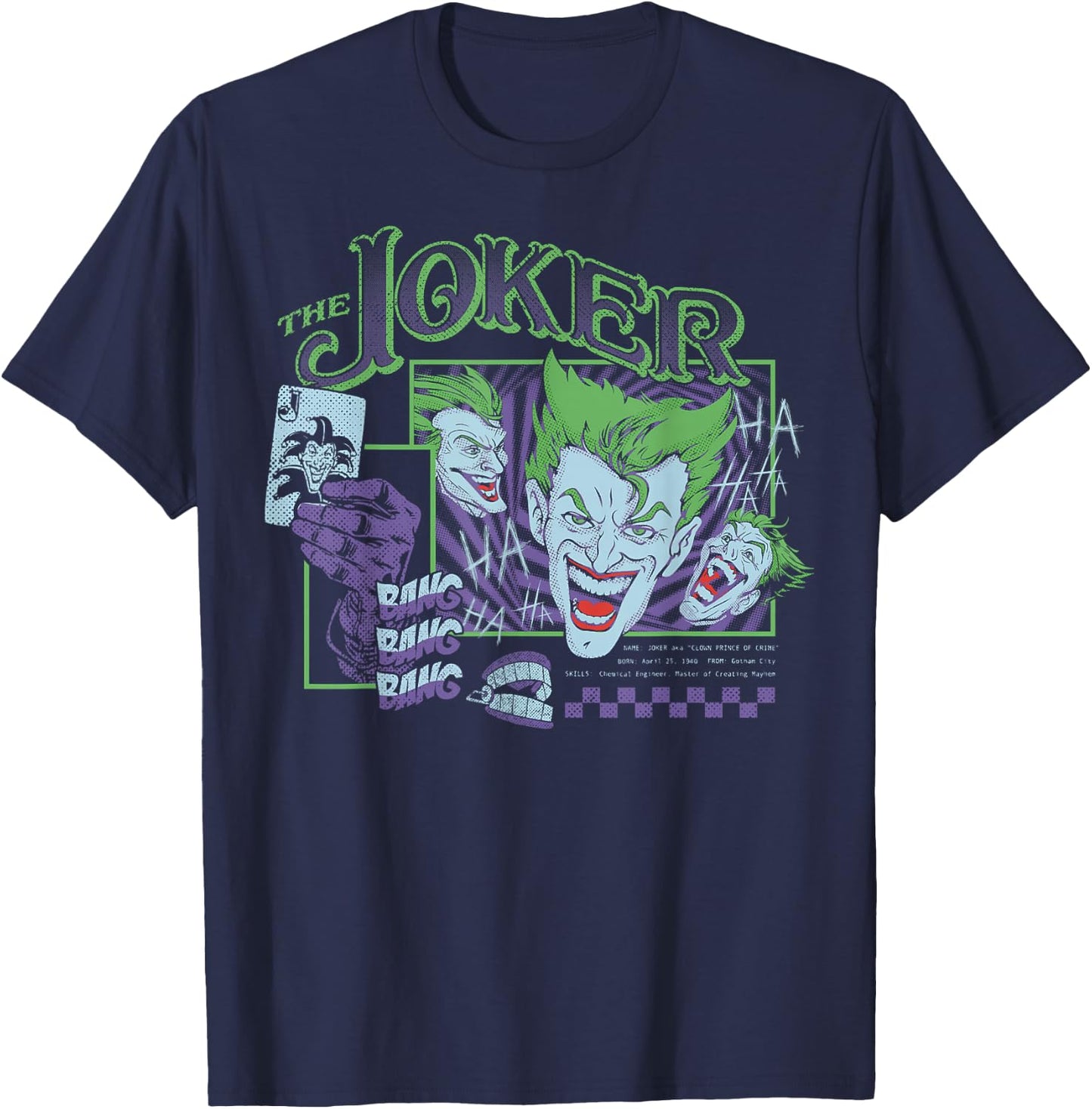 DC Comics Batman Joker Trip T-Shirt - T-Shirt | Navy