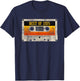Best of 1975 46th Birthday Gifts Cassette Tape Vintage Retro T-Shirt - T-Shirt | Navy