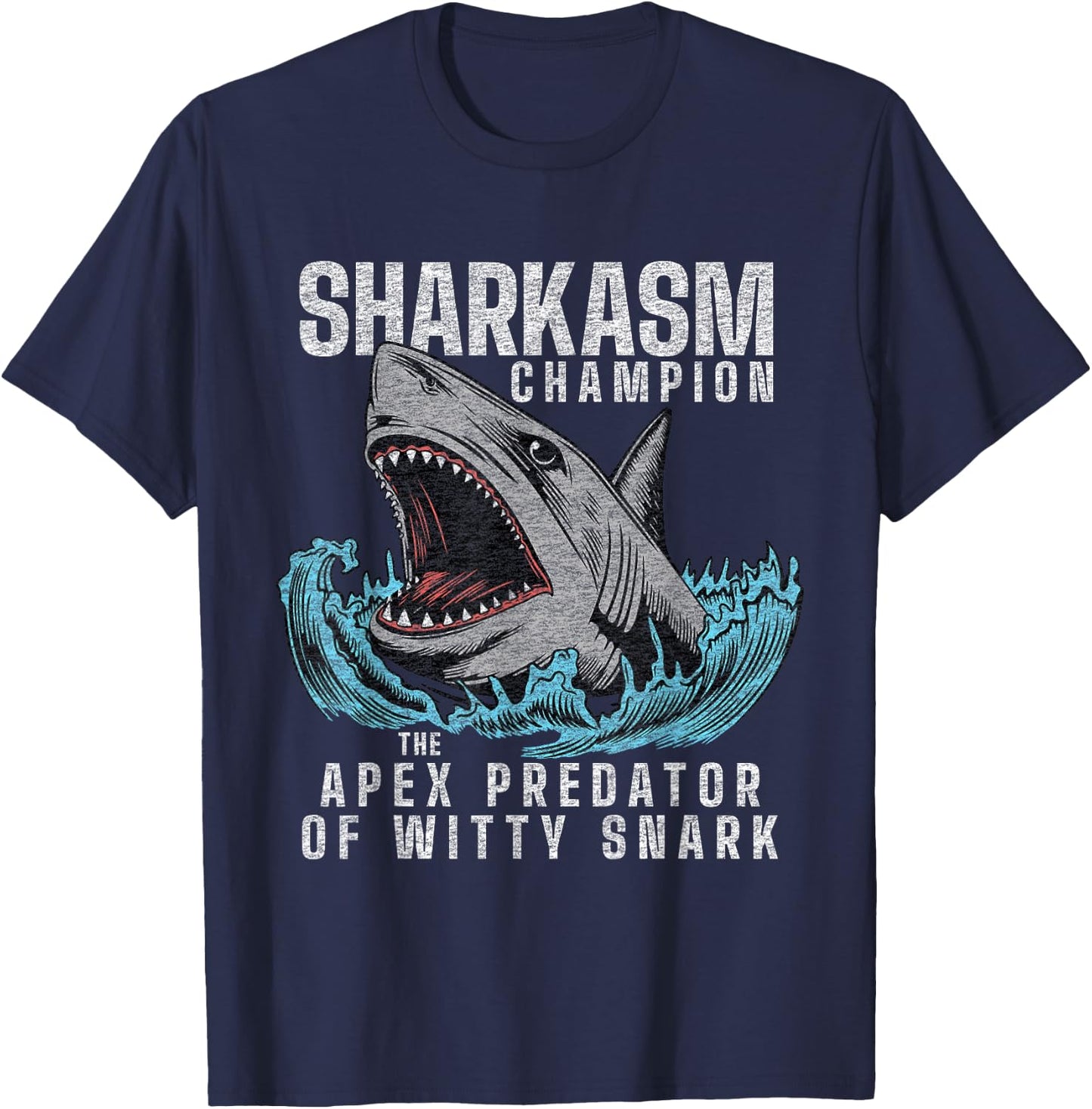 Funny Sarcasm Saying | Fun Snarky Sarcastic Joke Humor T-Shirt - T-Shirt | Navy