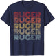 Ruger Family Matching American Football Player I Love Ruger T-Shirt - T-Shirt | Navy