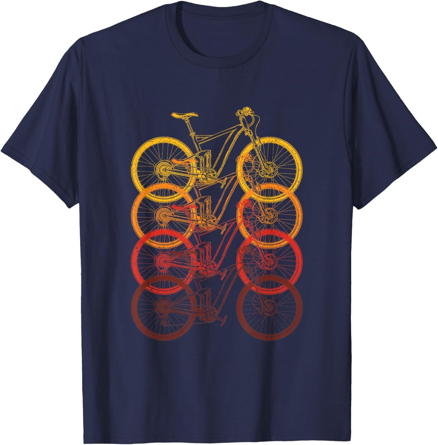 Bicycling Biker Cyclist Athlete Gift Bicycle T-Shirt - T-Shirt | Navy