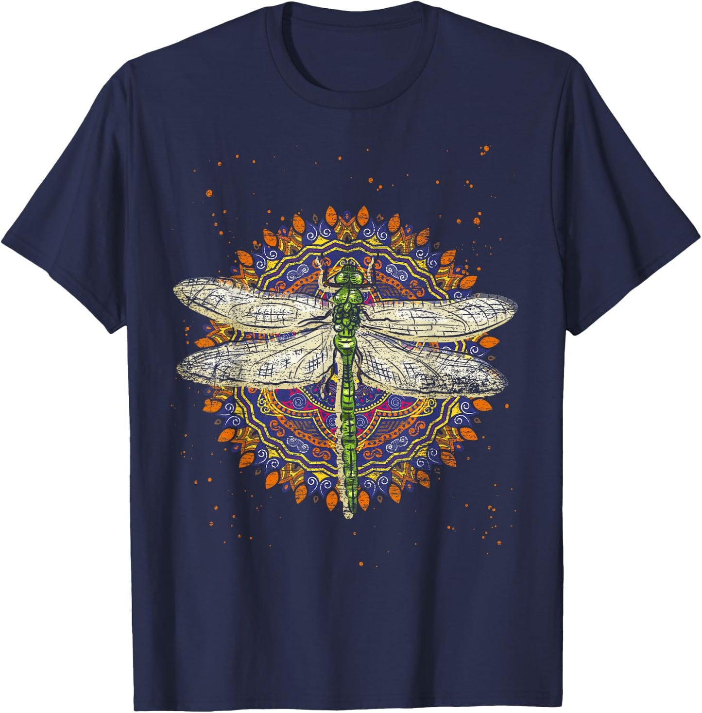 Retro Dragonfly T-Shirt - T-Shirt | Navy