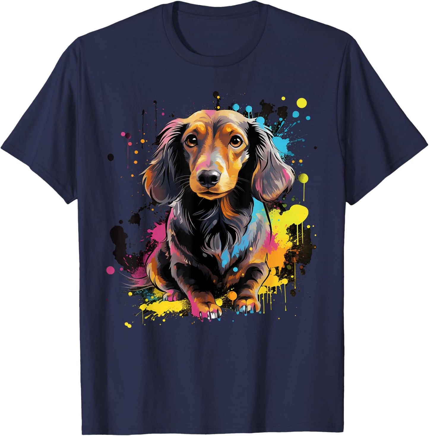 Cute Dachshund T-Shirt - T-Shirt | Navy