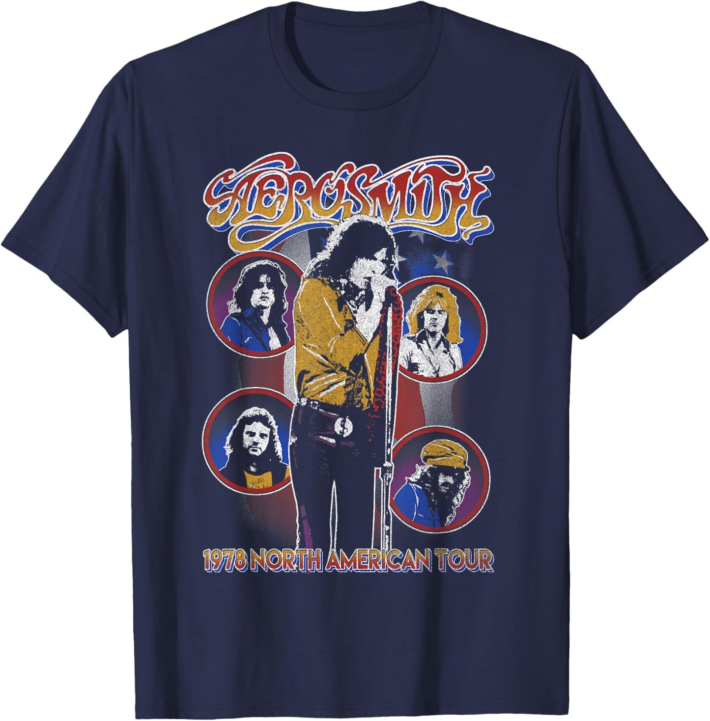 Aerosmith - 1978 North America Tour T-Shirt - T-Shirt | Navy