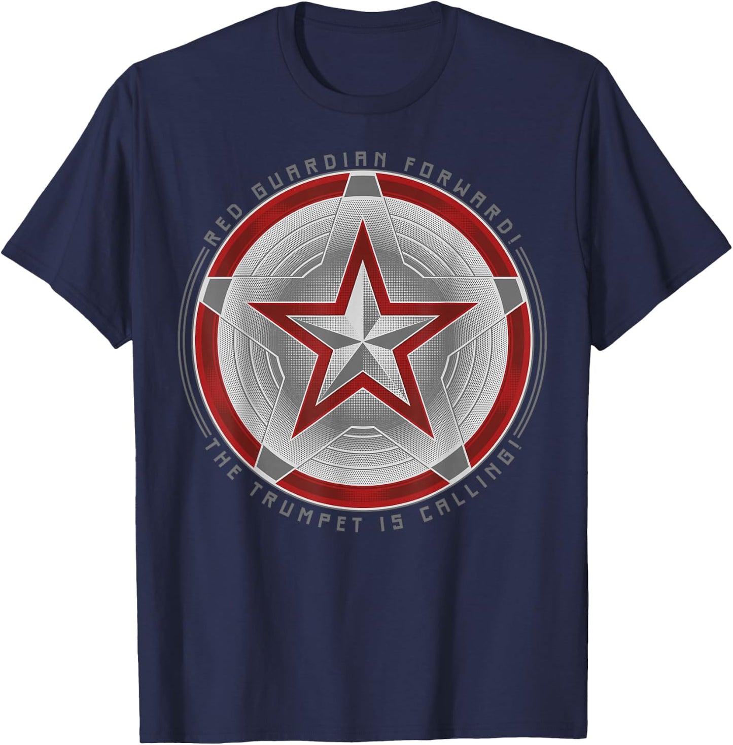 Marvel Black Widow Red Guardian Forward Shield T-Shirt - T-Shirt | Navy