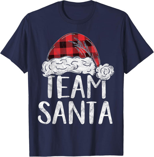 Team Santa Christmas Costume Gift Matching Family Claus Xmas T-Shirt - T-Shirt | Navy