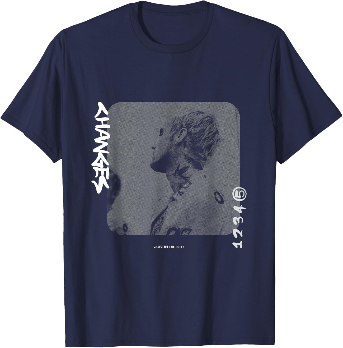 Justin Bieber Changes T-Shirt - T-Shirt | Navy