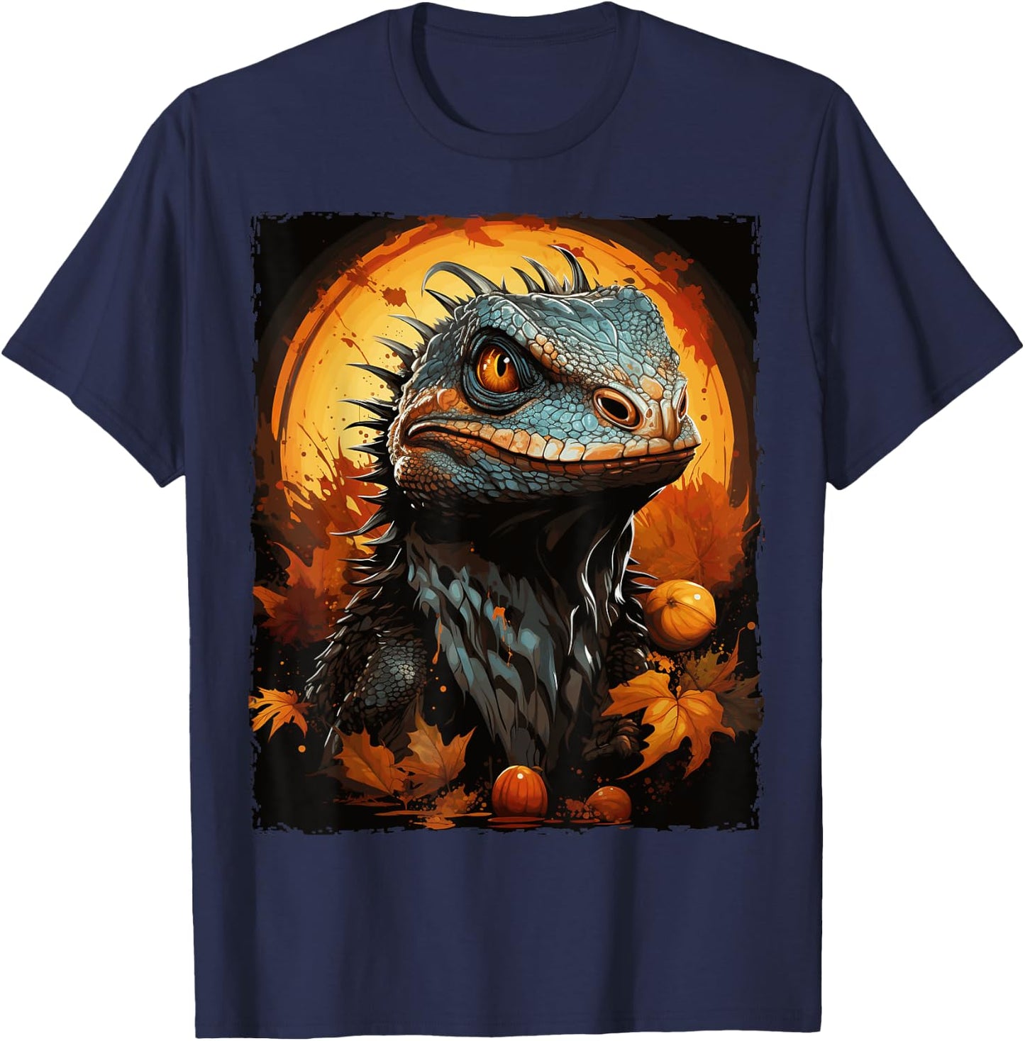 Bearded Dragon Halloween T-Shirt - T-Shirt | Navy