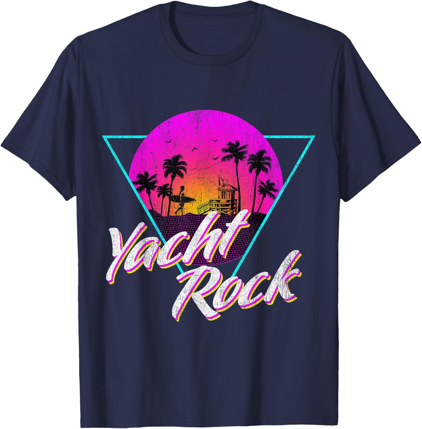 Yacht Rock Party Boat Drinking Beach Women Girls Kids T-Shirt - T-Shirt | Navy