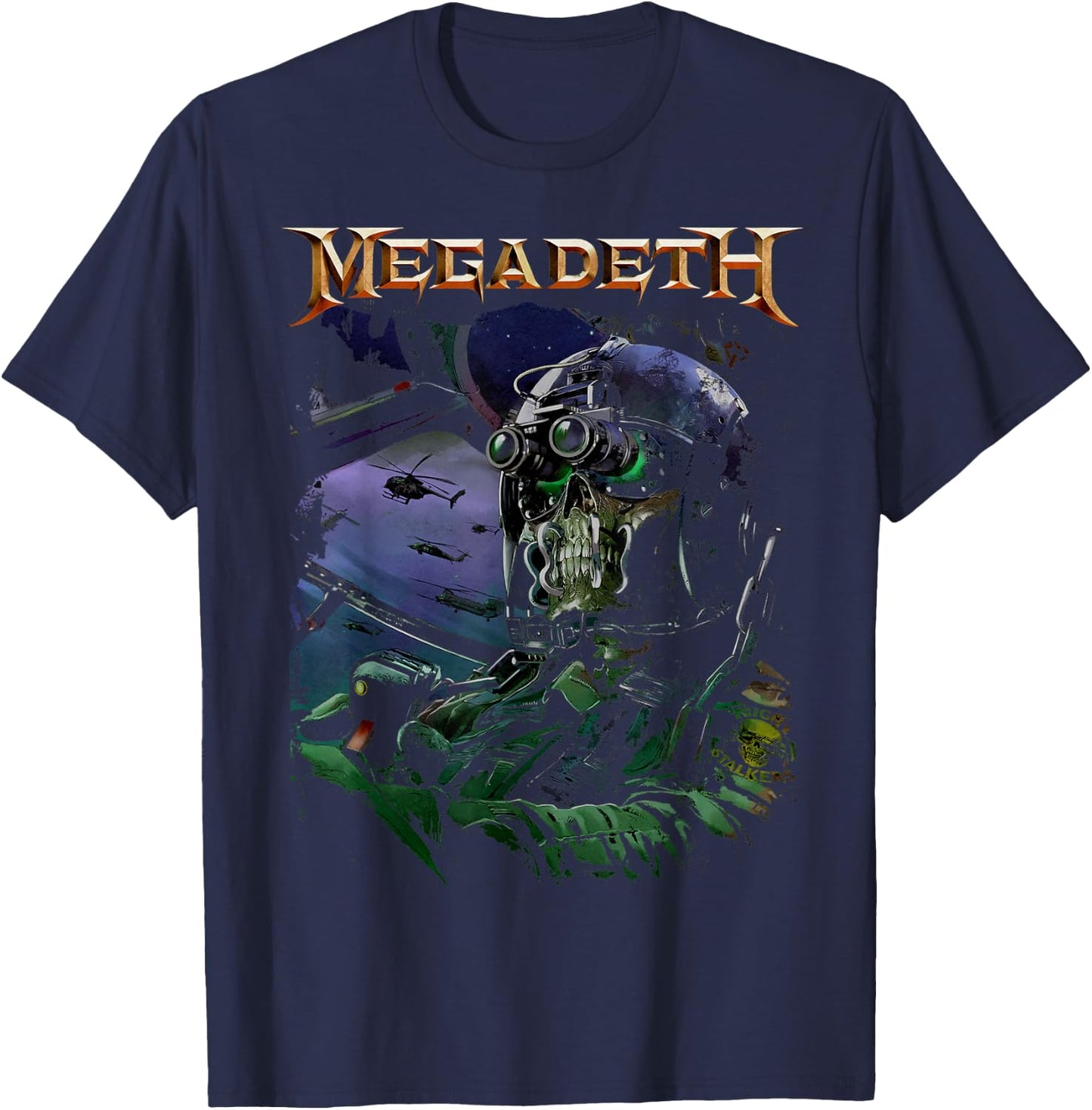 Megadeth - Helicopter Vic T-Shirt - T-Shirt | Navy