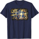 Art Tardis Van Gogh Time Travel Sci-Fi Fan T-Shirt - T-Shirt | Navy