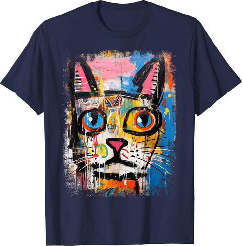 RTUZ Cat Hip Hop Y2K Vintage Retro Hipster Edgy Streetwear -Adults Black
