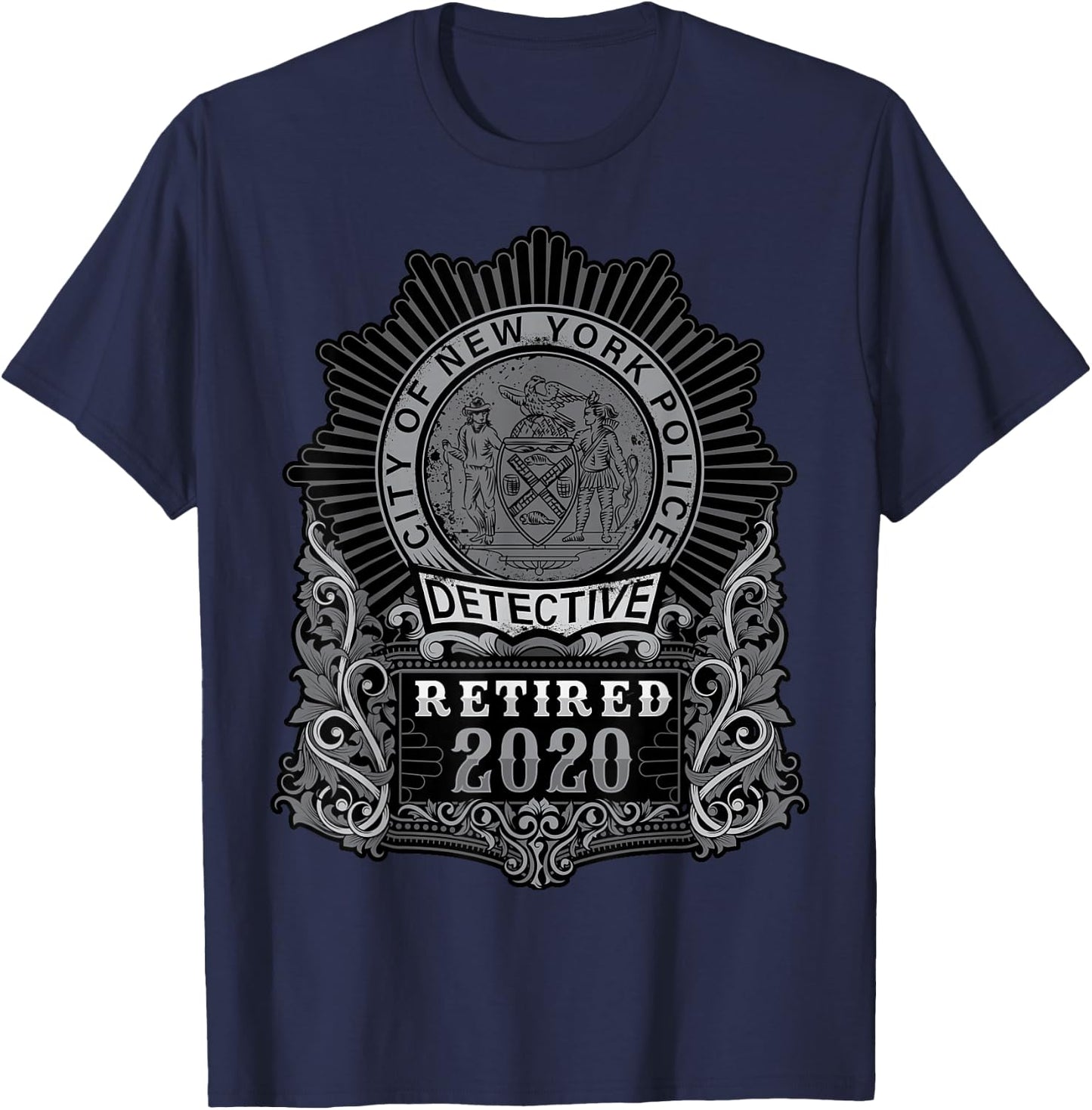 Retired NYPD Detective in 2020 T-Shirt - T-Shirt | Navy